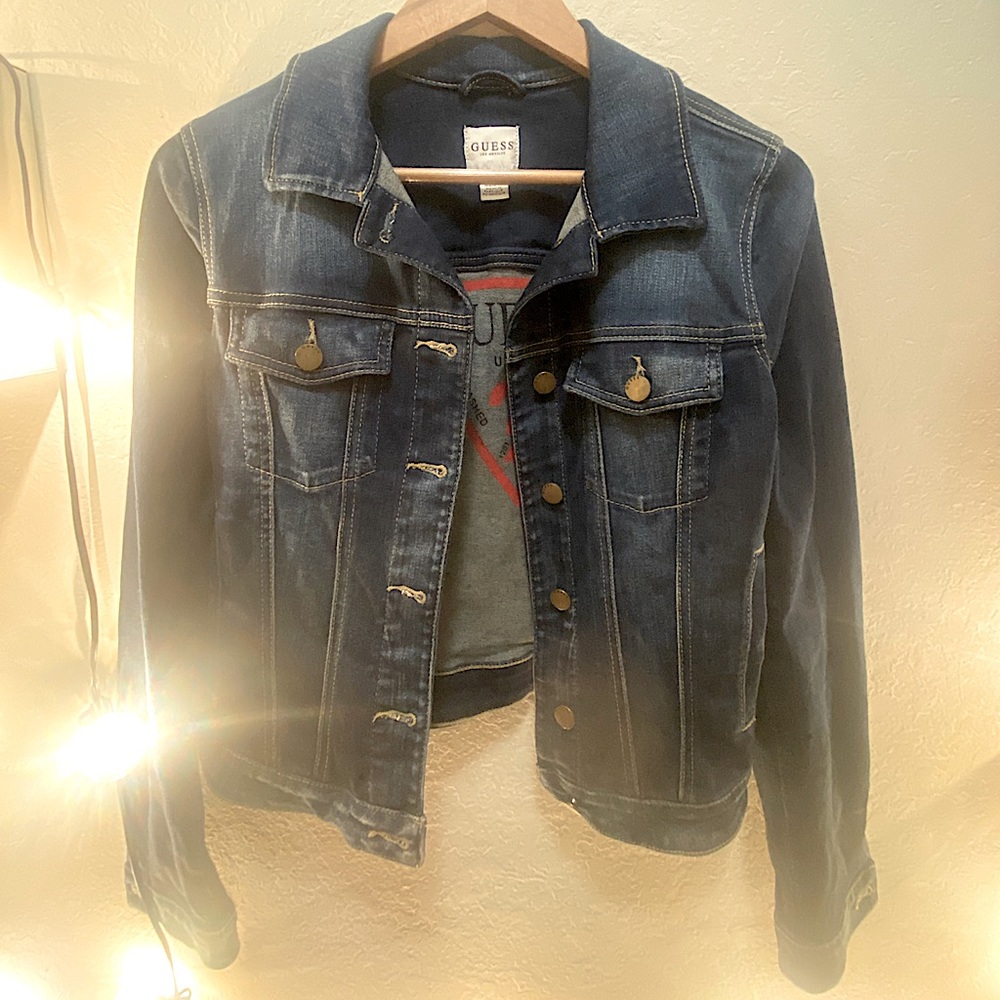 Jean Jacket By Guess In Size Small - image 1